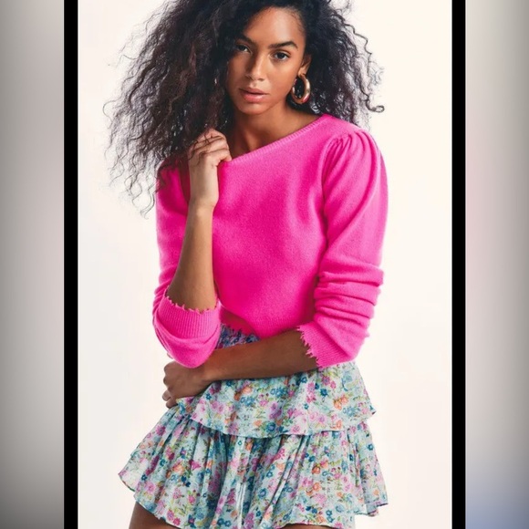 LOVESHACKFANCY Lune Crop Pullover - Picture 1 of 5